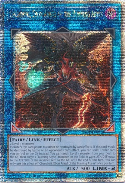 Cherubini, Ebon Angel of the Burning Abyss (Quarter Century Secret Rare) [RA01-EN042-QCSR]