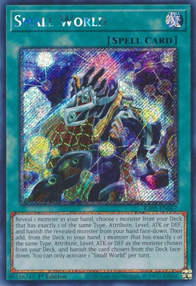Small World (Platinum Secret Rare) [RA01-EN067-PlSR]