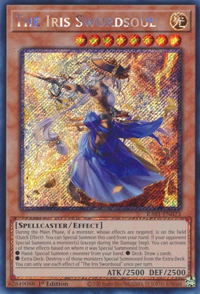 The Iris Swordsoul (Platinum Secret Rare) [RA01-EN023-PlSR]