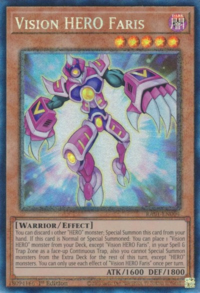 Vision HERO Faris (Prismatic Collector's Rare) [RA01-EN004-PCR]