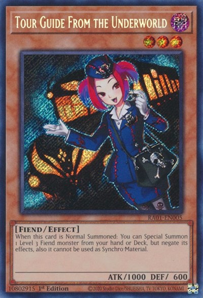 Tour Guide From the Underworld (Secret Rare) [RA01-EN005-SeR]