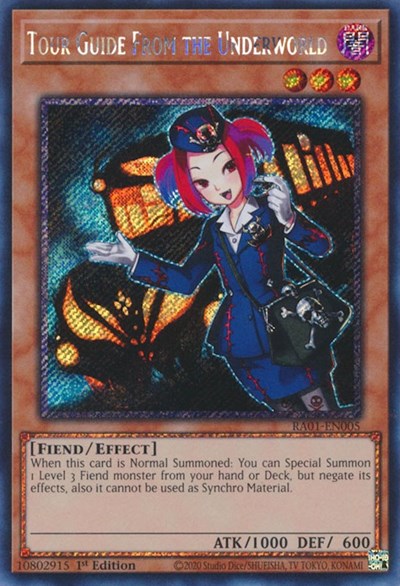 Tour Guide From the Underworld (Platinum Secret Rare) [RA01-EN005-PlSR]