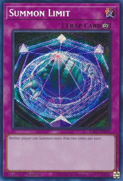 Summon Limit (Secret Rare) [RA01-EN070-SeR]