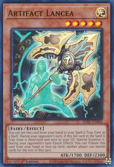 Artifact Lancea (Ultra Rare) [RA01-EN006-UR]