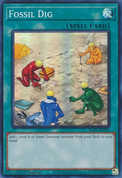 Fossil Dig (Super Rare) [RA01-EN053-SuR]