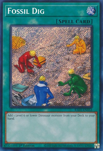 Fossil Dig (Secret Rare) [RA01-EN053-SeR]