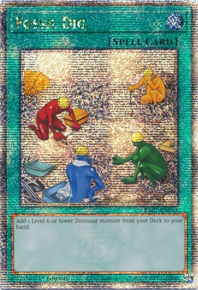 Fossil Dig (Quarter Century Secret Rare) [RA01-EN053-QCSR]