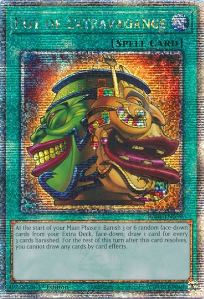 Pot of Extravagance (Quarter Century Secret Rare) [RA01-EN059-QCSR]
