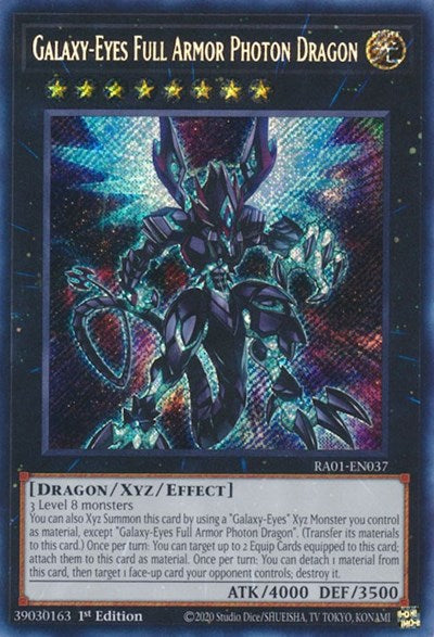 Galaxy-Eyes Full Armor Photon Dragon (Secret Rare) [RA01-EN037-SeR]
