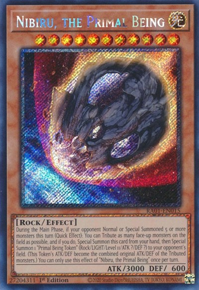 Nibiru, the Primal Being (Platinum Secret Rare) [RA01-EN015-PlSR]