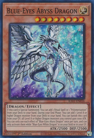 Blue-Eyes Abyss Dragon (Super Rare) [RA01-EN016-SuR]
