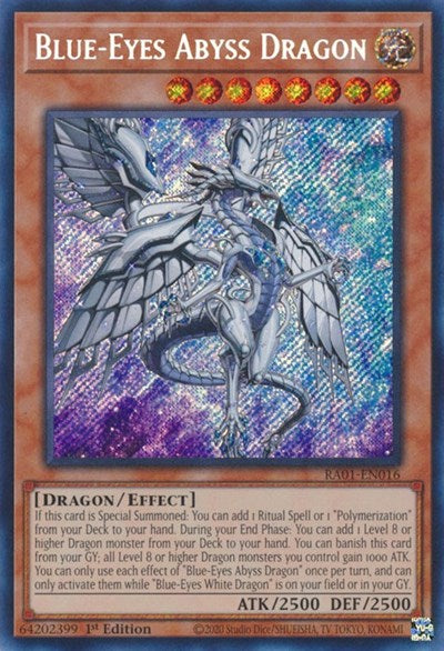 Blue-Eyes Abyss Dragon (Secret Rare) [RA01-EN016-SeR]