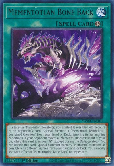 Mementotlan Bone Back (Rare) [VASM-EN010-R]