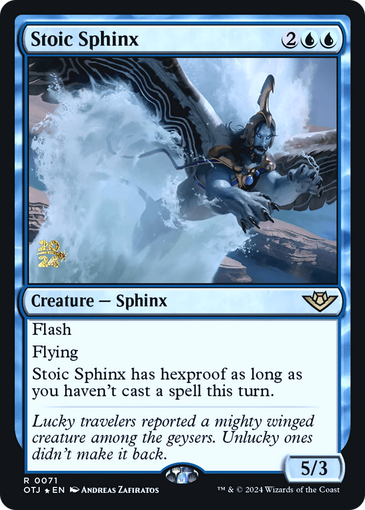Stoic Sphinx - Prerelease Promo [POTJ-71s]