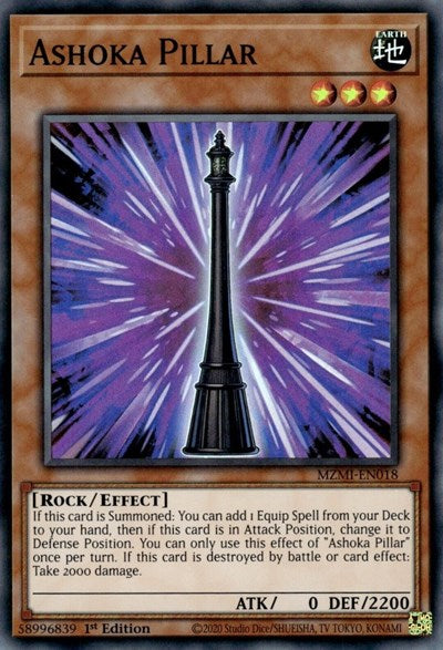 Ashoka Pillar (Super Rare) [MZMI-EN018-SuR]
