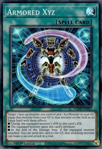 Armored Xyz (Super Rare) [MZMI-EN025-SuR]