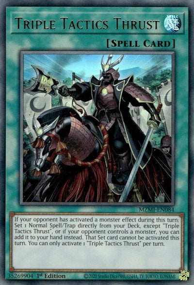 Triple Tactics Thrust (Ultra Rare) [MZMI-EN084-UR]
