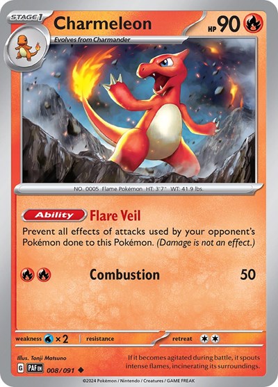 Charmeleon - 008/091 (Uncommon) [PAF-008-U]