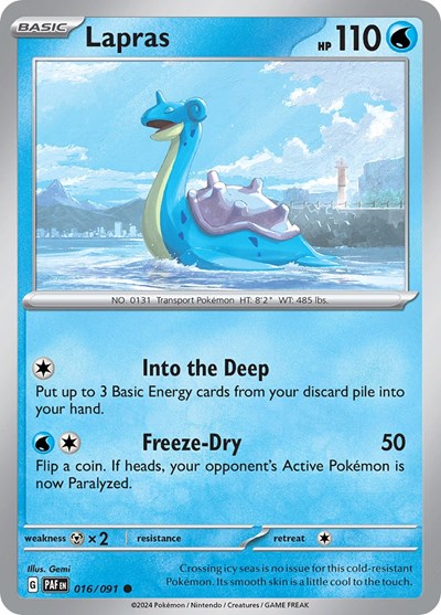 Lapras - 016/091 (Common) [PAF-016-C]
