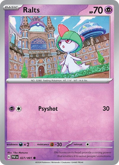 Ralts - 027/091 (Common) [PAF-027-C]
