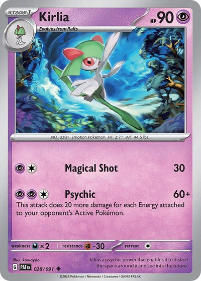 Kirlia - 028/091 (Common) [PAF-028-C]