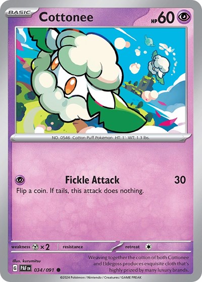 Cottonee - 034/091 (Common) [PAF-034-C]