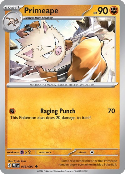 Primeape - 046/091 (Uncommon) [PAF-046-U]