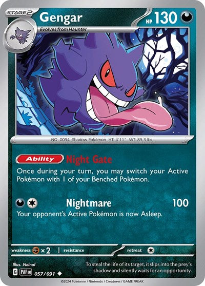 Gengar - 057/091 (Uncommon) [PAF-057-U]