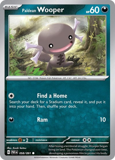 Paldean Wooper - 058/091 (Common) [PAF-058-C]