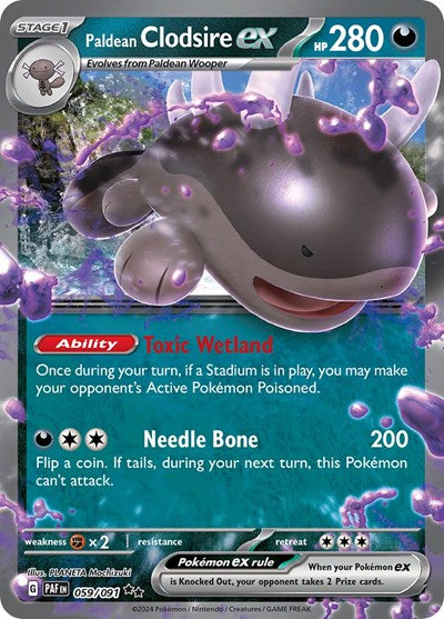Paldean Clodsire ex - 059/091 (Double Rare) [PAF-059-DR]