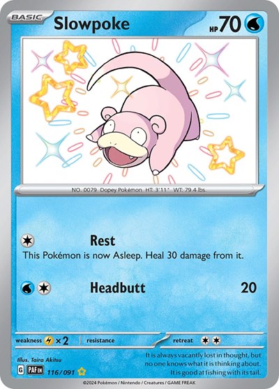 Slowpoke - 116/091 (Shiny Rare) [PAF-116-SHR]
