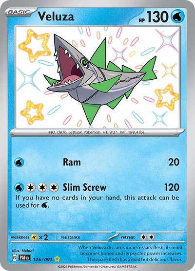 Veluza - 125/091 (Shiny Rare) [PAF-125-SHR]