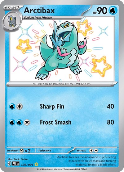 Arctibax - 129/091 (Shiny Rare) [PAF-129-SHR]