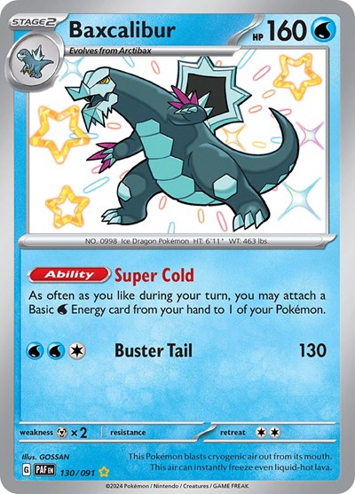 Baxcalibur - 130/091 (Shiny Rare) [PAF-130-SHR]