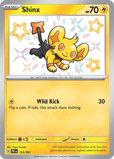 Shinx - 135/091 (Shiny Rare) [PAF-135-SHR]