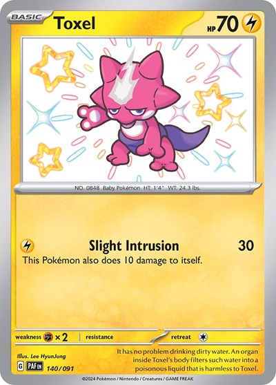 Toxel - 140/091 (Shiny Rare) [PAF-140-SHR]