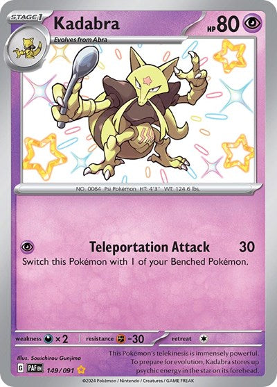 Kadabra - 149/091 (Shiny Rare) [PAF-149-SHR]