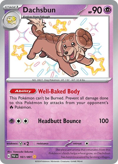 Dachsbun - 161/091 (Shiny Rare) [PAF-161-SHR]