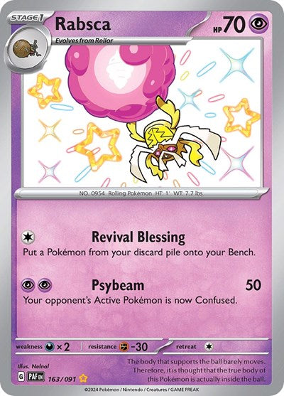 Rabsca - 163/091 (Shiny Rare) [PAF-163-SHR]