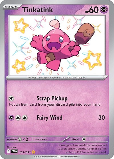 Tinkatink - 165/091 (Shiny Rare) [PAF-165-SHR]