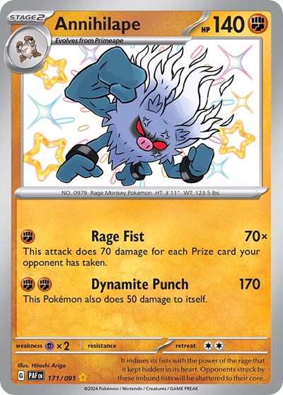 Annihilape - 171/091 (Shiny Rare) [PAF-171-SHR]