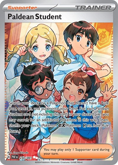 Paldean Student - 230/091 (Ultra Rare) [PAF-230-UR]