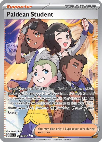 Paldean Student - 231/091 (Ultra Rare) [PAF-231-UR]