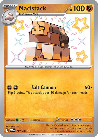 Naclstack - 177/091 (Shiny Rare) [PAF-177-SHR]