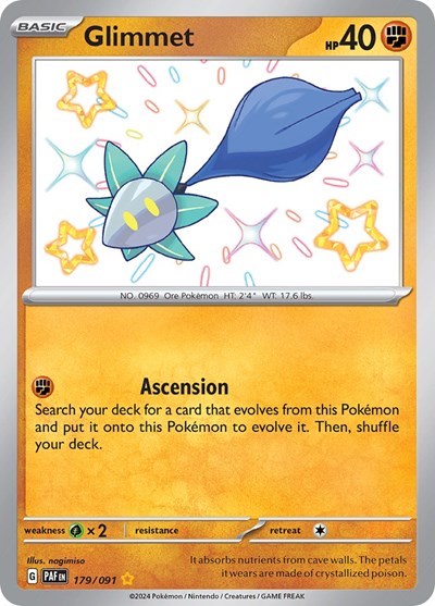 Glimmet - 179/091 (Shiny Rare) [PAF-179-SHR]