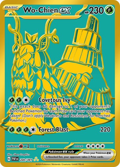 Wo-Chien ex - 240/091 (Hyper Rare) [PAF-240-HYR]
