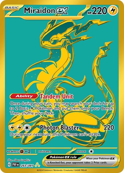 Miraidon ex - 243/091 (Hyper Rare) [PAF-243-HYR]