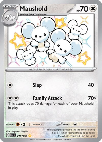 Maushold - 210/091 (Shiny Rare) [PAF-210-SHR]