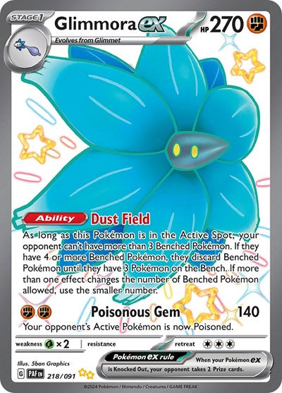 Glimmora ex - 218/091 (Shiny Ultra Rare) [PAF-218-SHUR]