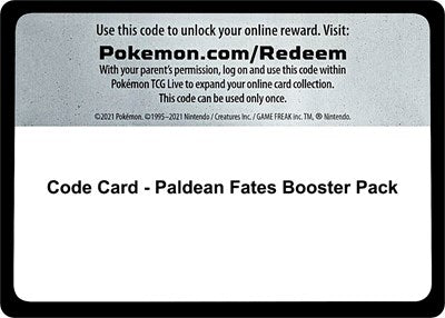 Code Card (SV: Paldean Fates) [PAF-CODE]